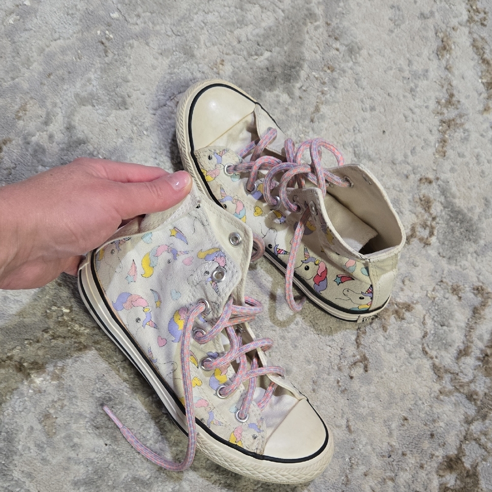 Kids High-Top Sneakers with Cartoon Print
